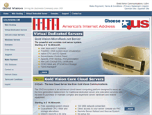Tablet Screenshot of goldvision.com